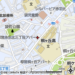東京都北区赤羽北3丁目8-6周辺の地図