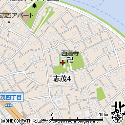 志茂四丁目町会周辺の地図