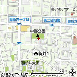 東京都足立区西新井1丁目周辺の地図
