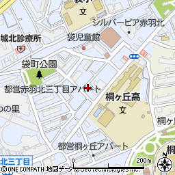 東京都北区赤羽北3丁目8-11周辺の地図