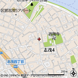 東京都北区志茂周辺の地図