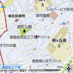 東京都北区赤羽北3丁目12-6周辺の地図