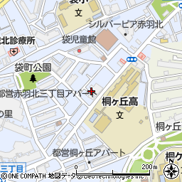 東京都北区赤羽北3丁目8-12周辺の地図
