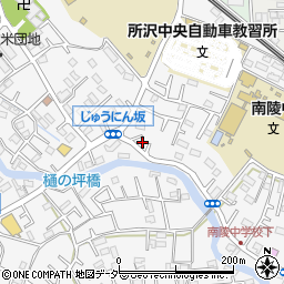 埼玉県所沢市久米1418-14周辺の地図