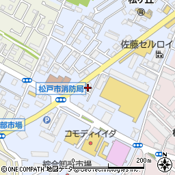 サカエオートコムズ松戸営業所周辺の地図