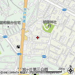 千葉県松戸市胡録台358周辺の地図