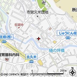 埼玉県所沢市久米1397-7周辺の地図