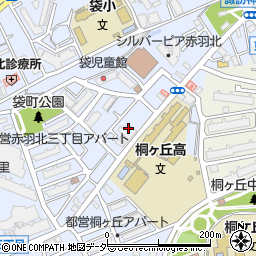 東京都北区赤羽北3丁目8周辺の地図