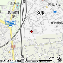 埼玉県所沢市久米494周辺の地図