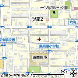 東京都足立区一ツ家2丁目5周辺の地図