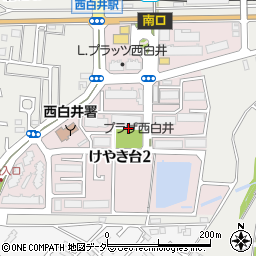 千葉県白井市けやき台周辺の地図
