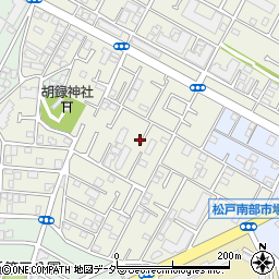 千葉県松戸市胡録台246周辺の地図