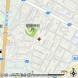 千葉県松戸市胡録台281周辺の地図