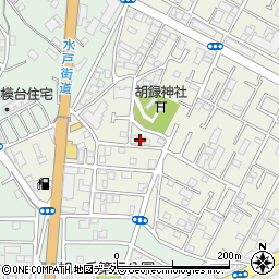 千葉県松戸市胡録台357-7周辺の地図