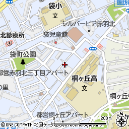 東京都北区赤羽北3丁目8-14周辺の地図