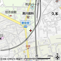 埼玉県所沢市東住吉6周辺の地図