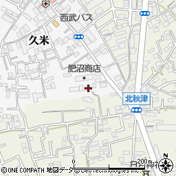 埼玉県所沢市久米510周辺の地図