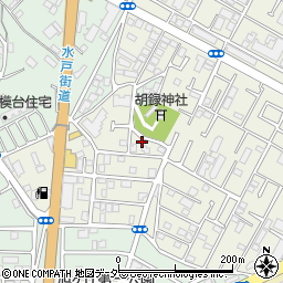 千葉県松戸市胡録台357周辺の地図
