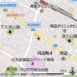 東京都青梅市河辺町4丁目13周辺の地図