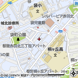 東京都北区赤羽北3丁目9-5周辺の地図