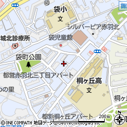 東京都北区赤羽北3丁目9周辺の地図