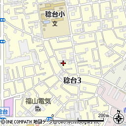 千葉県松戸市稔台3丁目22周辺の地図