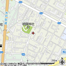 千葉県松戸市胡録台282周辺の地図