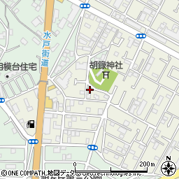 千葉県松戸市胡録台357-1周辺の地図