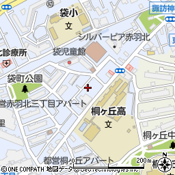 東京都北区赤羽北3丁目8-16周辺の地図