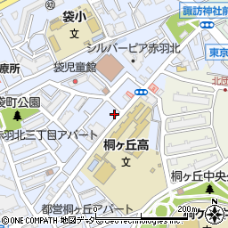 東京都北区赤羽北3丁目8-2周辺の地図
