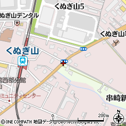 くぬぎ山駅入口周辺の地図