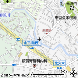 埼玉県所沢市久米1381-16周辺の地図