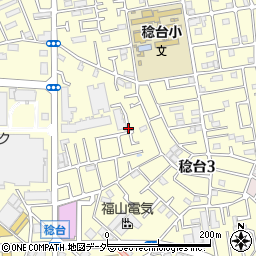 千葉県松戸市稔台3丁目32周辺の地図