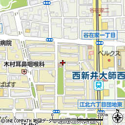 東京都足立区江北6丁目周辺の地図