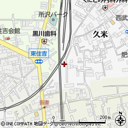 埼玉県所沢市久米485-4周辺の地図