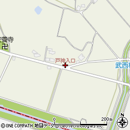 戸神入口周辺の地図
