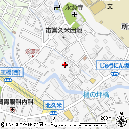 埼玉県所沢市久米1394周辺の地図