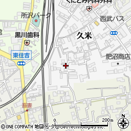 埼玉県所沢市久米493周辺の地図