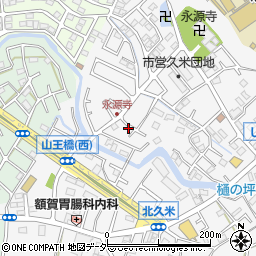 埼玉県所沢市久米1388-14周辺の地図
