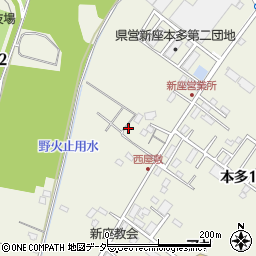 埼玉県新座市本多周辺の地図