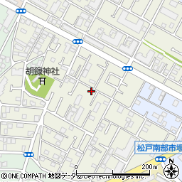 千葉県松戸市胡録台245周辺の地図