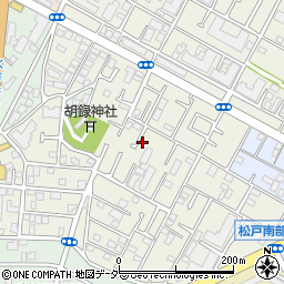 千葉県松戸市胡録台242周辺の地図