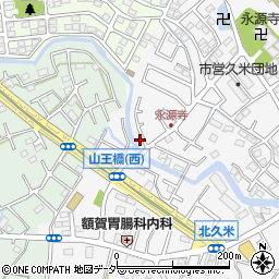 埼玉県所沢市久米1381-17周辺の地図