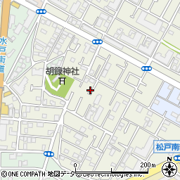 千葉県松戸市胡録台241周辺の地図