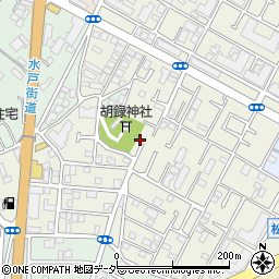 千葉県松戸市胡録台282-8周辺の地図