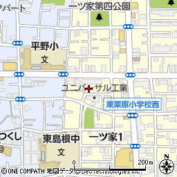 東京都足立区一ツ家1丁目18周辺の地図