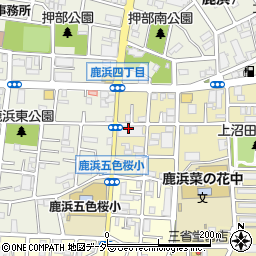 ダイソー足立江北店周辺の地図