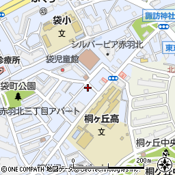 東京都北区赤羽北3丁目8-18周辺の地図