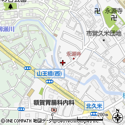 埼玉県所沢市久米1381-8周辺の地図