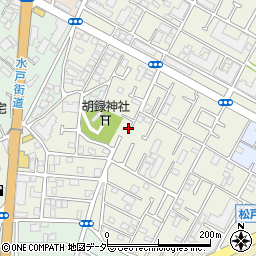 千葉県松戸市胡録台237周辺の地図